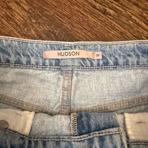 HUDSON JEANS
Devon Colorblocked Denim Shorts-jj23 - Picture 7 of 8